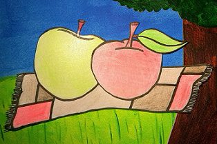 Pomme de reinette et pomme d'api