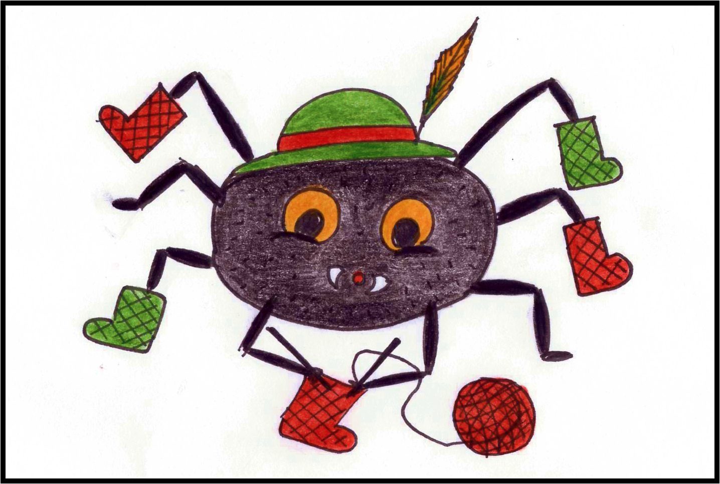 Sur le plancher une araignée