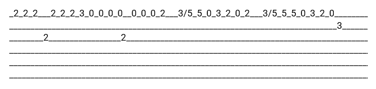 Tablature C'est la baleine