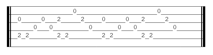 Tablature Chanson pour bien respirer