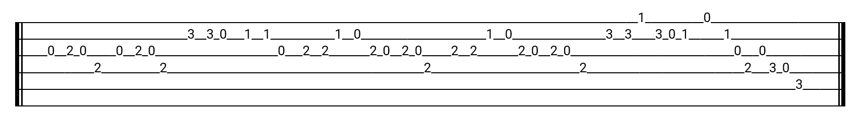 Tablature en C Douce Nuit