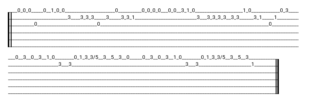 Tablature Il était un petit navire