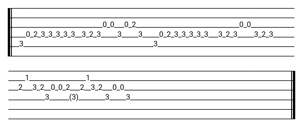 Tablature J’ai ramassé des champignons