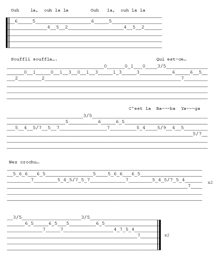 Tablature <!-- titre ici-->