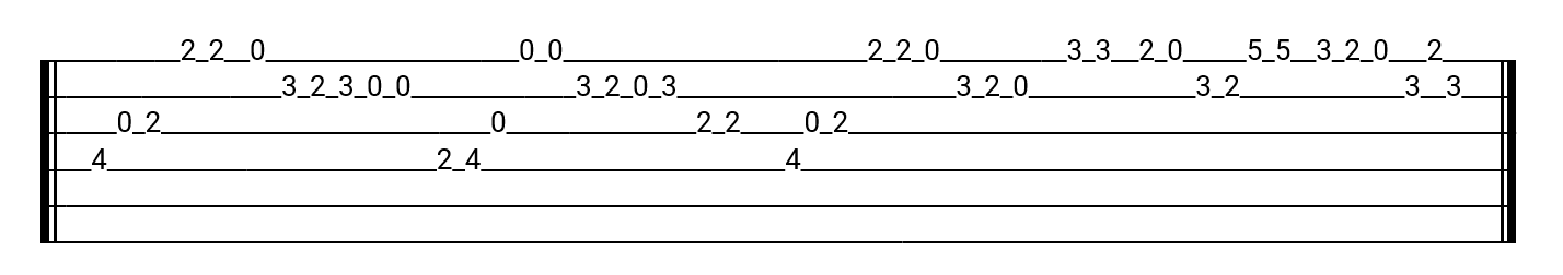 Tablature La Famille Tortue