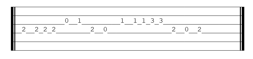 Tablature La ronde des dents de Lait