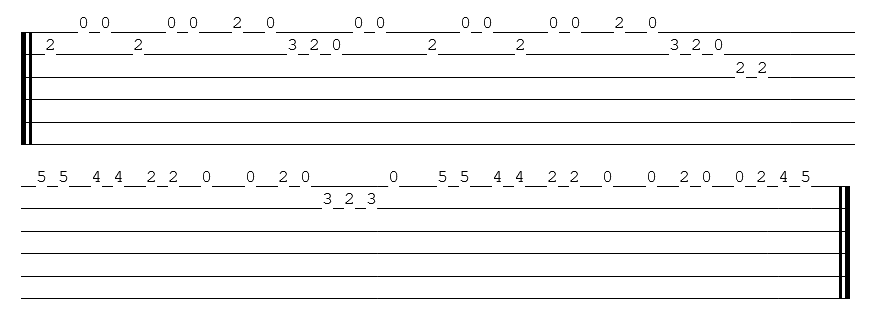 Tablature Trois petits chats - Adibou
