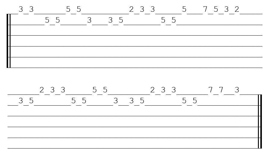 Tablature Un éléphant qui se balançait