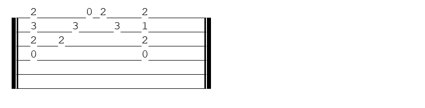 Tablature transition Un petit flocon de neige